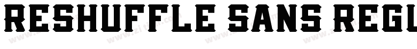 Reshuffle Sans Regul字体转换